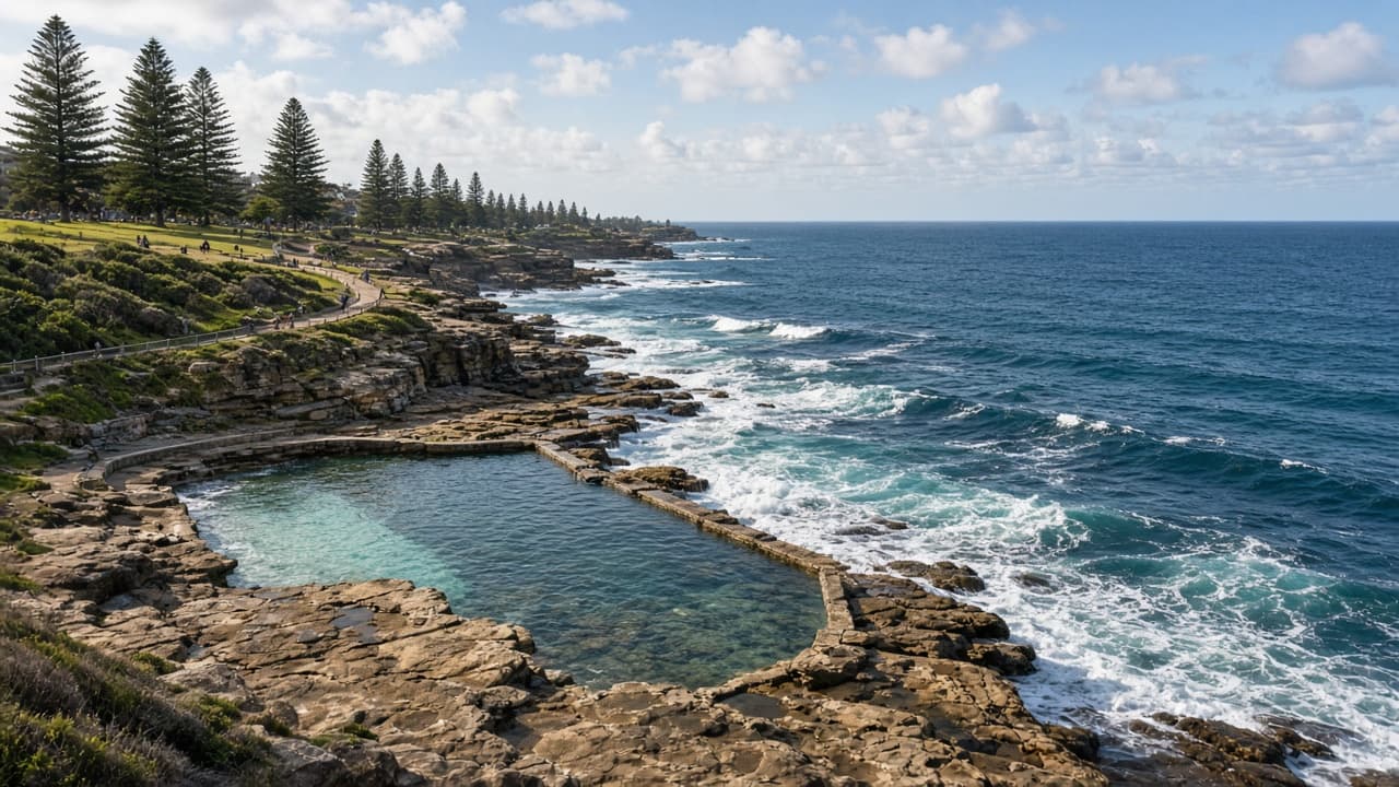 Pacific light on an east-coast headland